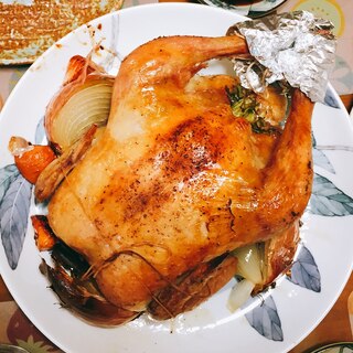 クリスマスに！丸鶏のローストチキン